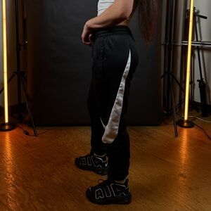 **SOLD** Nike Black Joggers with White logo